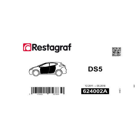 Kit de Fixations pour portes DS5 12.2011 → 05.2018 Kit de Fixations pour portes DS5 12.2011 → 05.2018