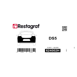 Befestigungssatz für die hintere stoßstange DS5 12.2011 → 05.2018