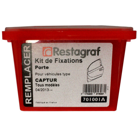 Kit de Fixations pour Porte CAPTUR Tous modèles 04. 2013 → Kit de Fixations pour Porte CAPTUR Tous modèles 04. 2013 →