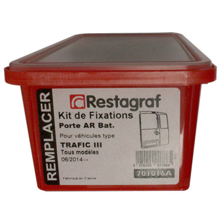 Fasteners Kit for Back door TRAFIC III All models 06.2014 →