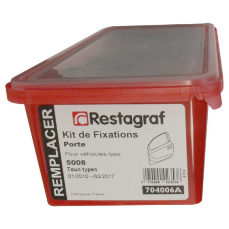 Kit de Fixations pour Porte 5008 Tous modèles 01.2010 → 03.2017 Kit de Fixations pour Porte 5008 Tous modèles 01.2010 → 03.2017