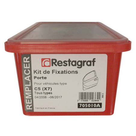 Kit met bevestigingsmateriaal voor Portier C5 (X7) Alle modellen 04.2008 → 06.2017 Kit met bevestigingsmateriaal voor Portier C5 (X7) Alle modellen 04.2008 → 06.2017
