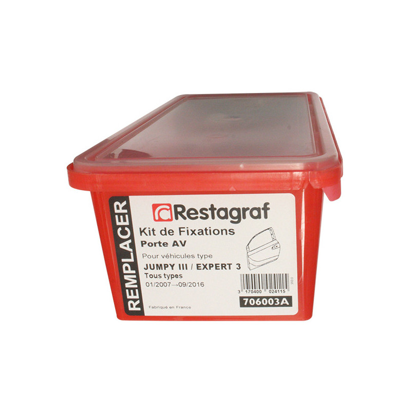 Kit de Fixations pour Porte AV EXPERT 3 / JUMPY III / PROACE I Tous modèles 01.2007 → 09.2016