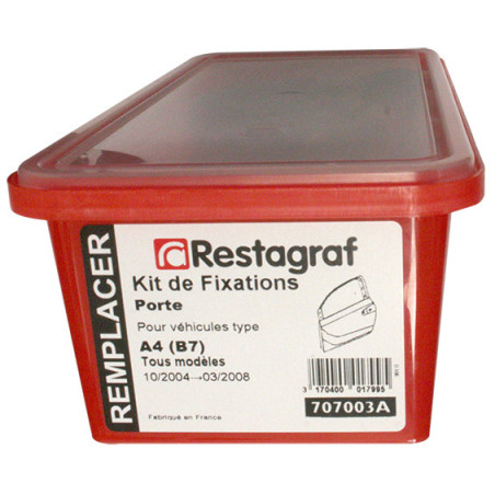 Kit de Fixations pour Porte A4 (B7) Tous modèles 10.2004 → 03.2008 Kit de Fixations pour Porte A4 (B7) Tous modèles 10.2004 → 03.2008