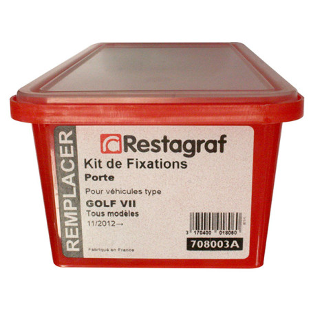 Kit met bevestigingsmateriaal voor Portier GOLF VII Alle modellen 11.2012 → 02.2017 Kit met bevestigingsmateriaal voor Portier GOLF VII Alle modellen 11.2012 → 02.2017