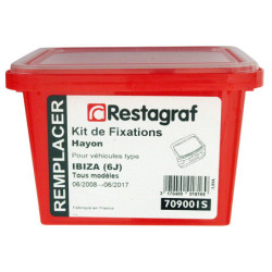 Befestigungsset für Heckklappe Ibiza (6J), alle Modelle, 06.2008 bis 06.2017