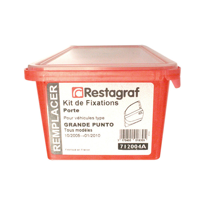 Kit met bevestigingsmateriaal voor Portier GRANDE PUNTO Alle modellen 10.2005 → 01.2010