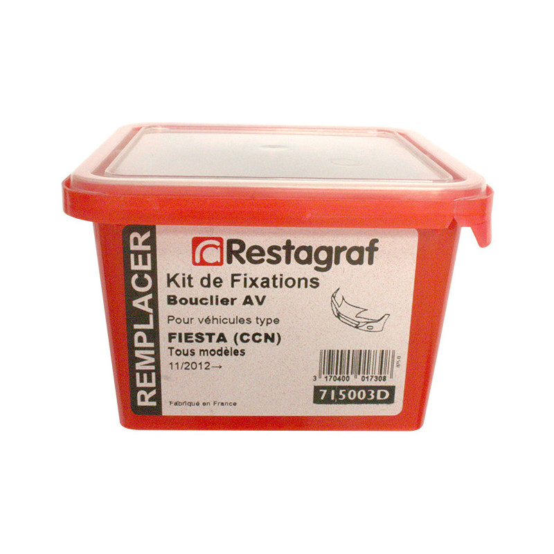 Kit met bevestigingsmateriaal voor Voorbumper FIESTA (CCN) Alle modellen 11.2012 → 06.2017