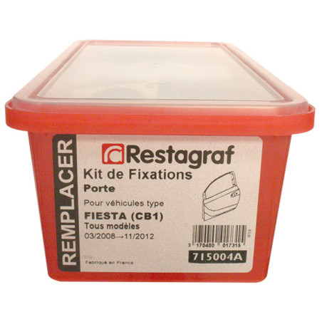 Kit met bevestigingsmateriaal voor Portier FIESTA (CB1) Alle modellen 03.2008 → 11.2012 Kit met bevestigingsmateriaal voor Portier FIESTA (CB1) Alle modellen 03.2008 → 11.2012