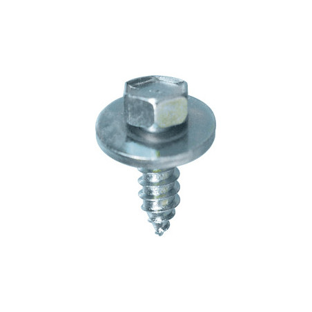BLECHSCHRAUBE AUßENSECHSKANT MIT SCHEIBE Ø 5,5 X 16 mm DIN 7976
