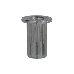 ROUND ALUMINIUM ALLOY CRIMPING NUT M4-0.70 / 0,25 → 2 mm