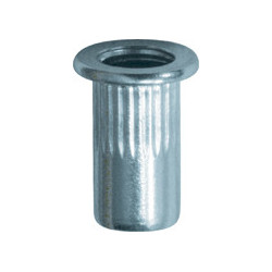 ROUND ALUMINIUM ALLOY CRIMPING NUT M5-0.80 / 0,25 → 3 mm