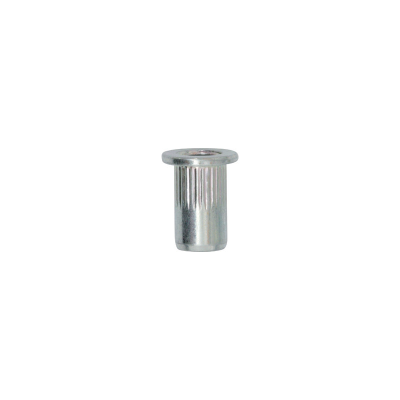 ÉCROU À SERTIR ACIER FÛT ROND M6-1.00 / 0,5 → 3 mm