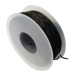 COIL OF 25 METERS ELECTRIC WIRE 2 mm² BLACK