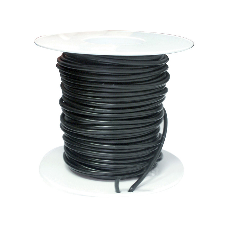 BOBINE DE 25 MÈTRES DE FIL ÉLECTRIQUE 5 mm² NOIR