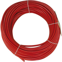 COIL OF 25 METERS ELECTRIC WIRE 7 mm² RED