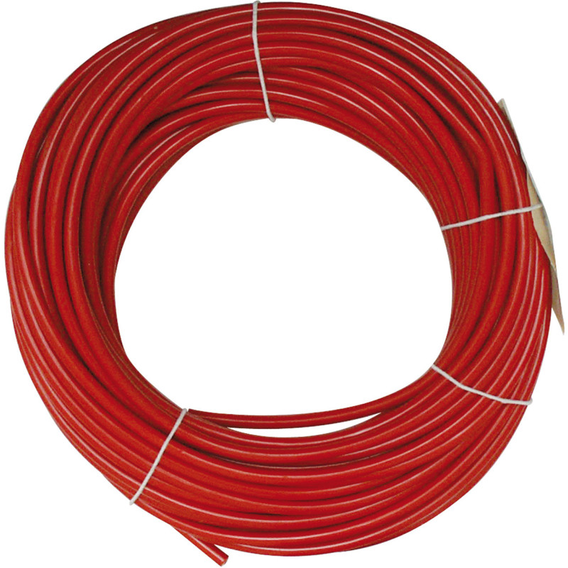 SPOEL MET 25 M VOEDINGSKABEL  7 mm² ROOD