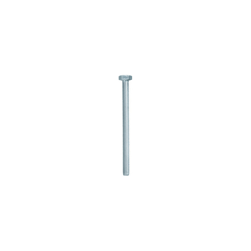 GRADE 8.8 ZINC PLATED HEXAGON HEAD MACHINE SCREW M6-1.00 X 80 mm DIN 933