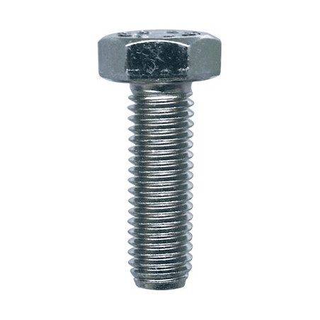 GRADE 8.8 ZINC PLATED HEXAGON HEAD MACHINE SCREW M8-1.25 X 25 mm DIN 933