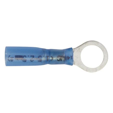 VOORGEÏSOLEERDE, RONDE KABELSCHOEN  Ø 8 mm (1 → 2,5 mm²)  WARMTEKRIMPBARE