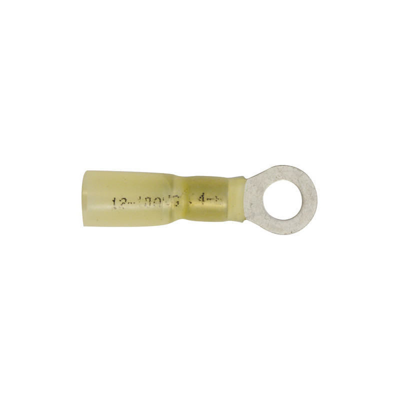 VOORGEÏSOLEERDE, RONDE KABELSCHOEN  Ø 6 mm (2,6 → 6 mm²)  WARMTEKRIMPBARE
