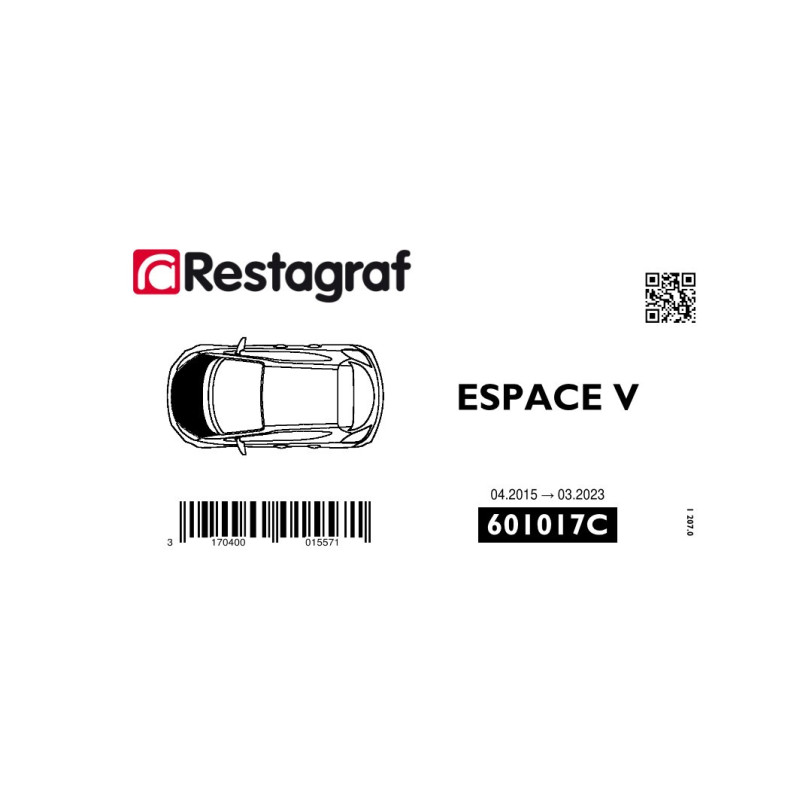 Bevestigingsset voor motorkap ESPACE V Alle versies 04.2015 → 03.2023