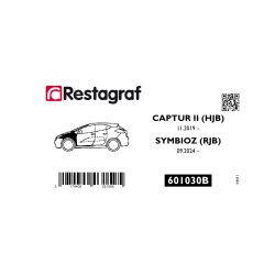 Bevestigingsset voor voorvleugel CAPTUR II / SYMBIOZ 11.2019 →
