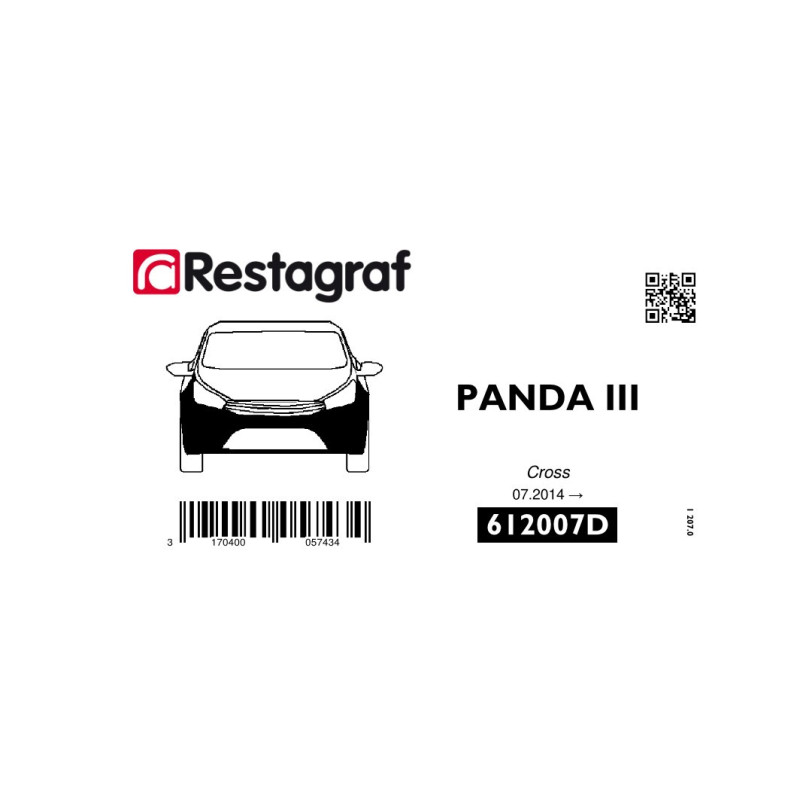 Fasteners kit for front bumper PANDA III CROSS 07.2014 →