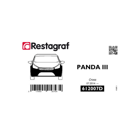 Kit de Fixations pour bouclier AV PANDA III CROSS 07.2014 →