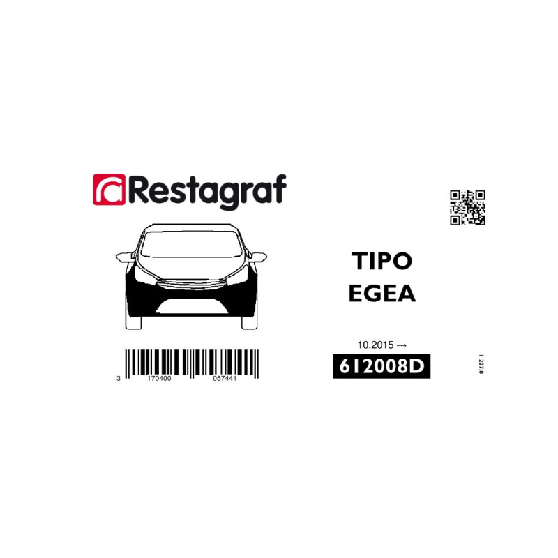 Fasteners kit for front bumper TIPO All versions 10.2015 →