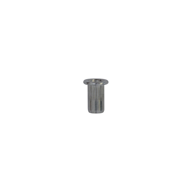 ÉCROU À SERTIR ALUMINIUM FÛT ROND M4-0.70 / 0,25 → 2 mm