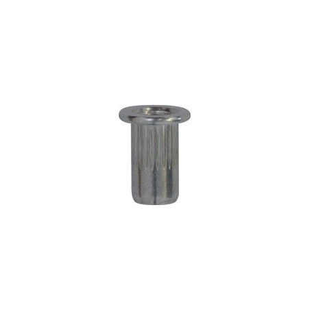 ÉCROU À SERTIR ALUMINIUM FÛT ROND M4-0.70 / 0,25 → 2 mm