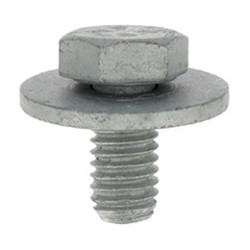 SCHRAUBE AUßENSECHSKANT MIT SCHEIBE M6-1.00 X 12 mm SEITENWAND VORNE