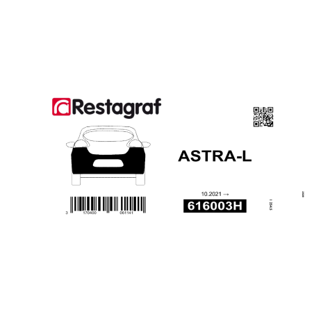 Fasteners kit for rear bumper ASTRA-L (OV5) 10.2021 →