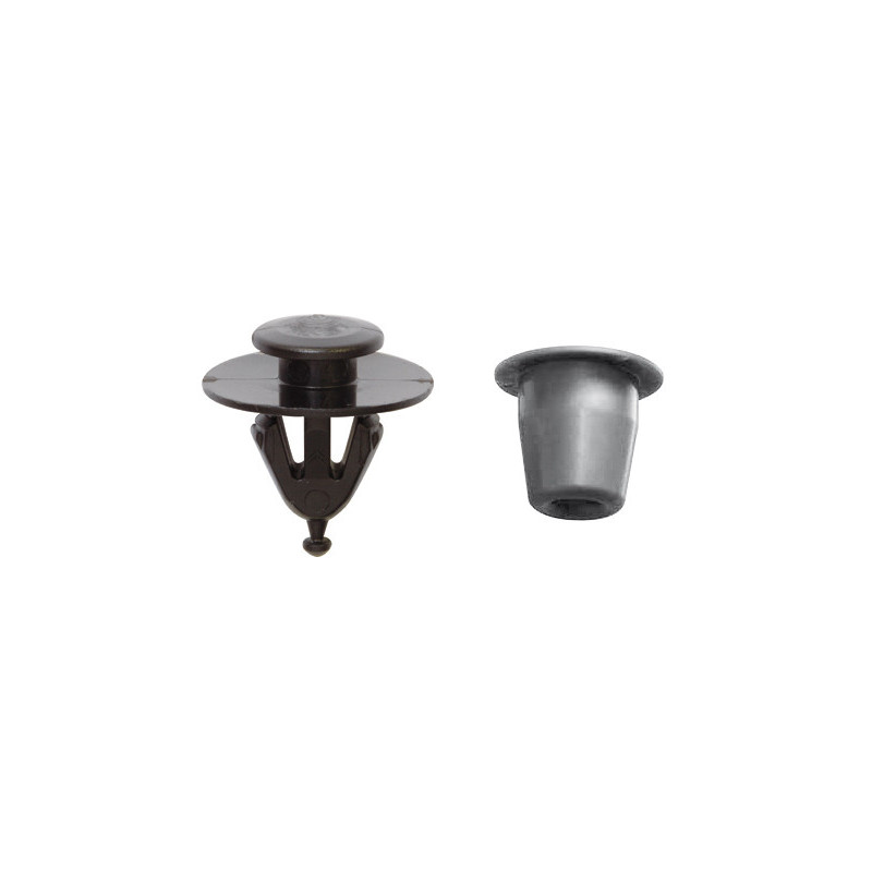 SET OF MOULDING CLIP + GROMMET Ø 9 mm BODY SHELL BELTLINE