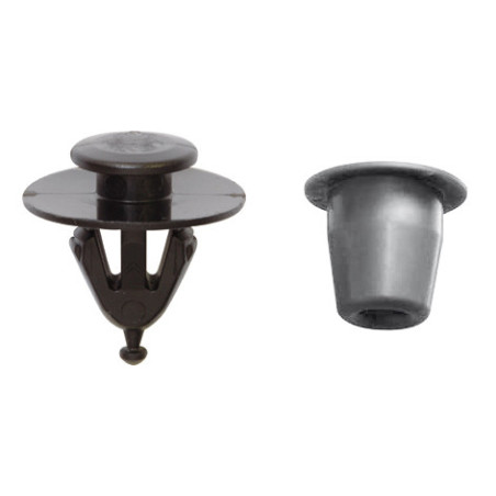 SET OF MOULDING CLIP + GROMMET Ø 9 mm BODY SHELL BELTLINE