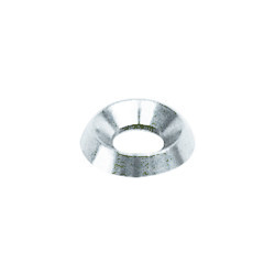 CUPVORMIGE SLUITRING WIT ZINK VOOR SCHROEF MET VERZONKEN KOP  Ø 2,9 → 3,5 mm