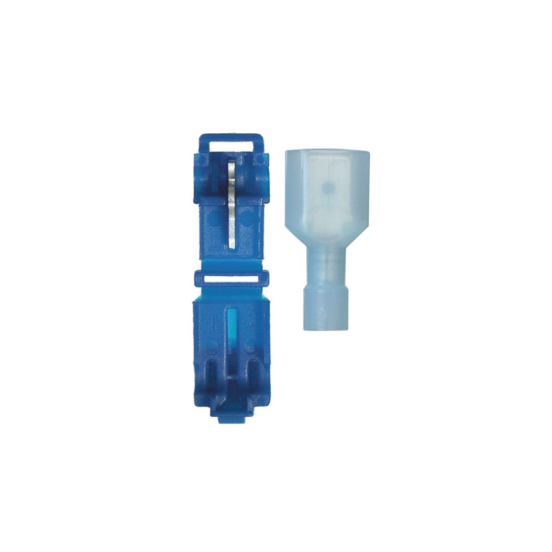 SCHNEIDKLEMMVERBINDER 6,35 X 0,8 mm (1 BIS 2,5 MM²) MIT FLACHSTECKER ISOLIERT
