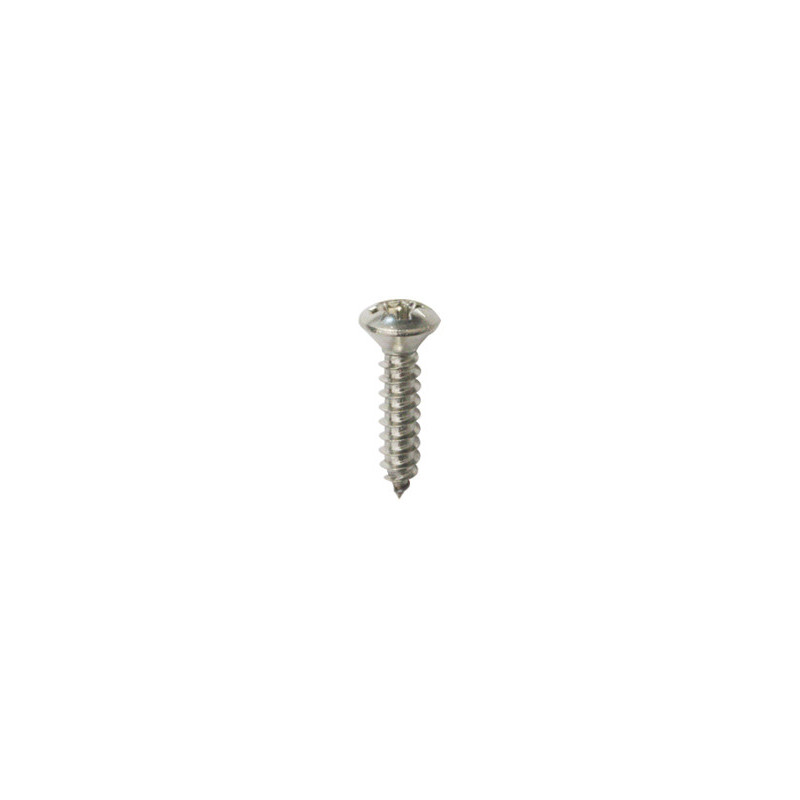 ZELFTAPPENDE SCHROEF MET GEWELFDE VERZONKEN KOP POZI INOX A4  Ø 3,5 X 16 mm DIN 7983