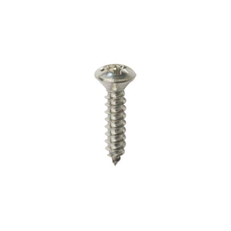ZELFTAPPENDE SCHROEF MET GEWELFDE VERZONKEN KOP POZI INOX A4  Ø 3,5 X 16 mm DIN 7983