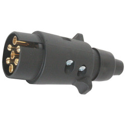 PLASTIC MALE 7 PIN CONNECTOR ISO 1724 FOR TOWBAR