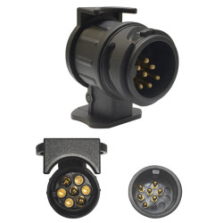 13 → 7 PIN SHORT ADAPTER FOR TOWBAR