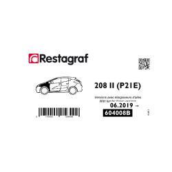 Befestigungssatz für frontflügel 208 (P21E) mit Kotflügelverbreiterungen 06.2019 →