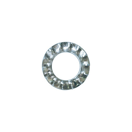 EXTERNAL SERRATED WASHER Ø 8 X 14 mm NFE 27-624 EXTERNAL SERRATED