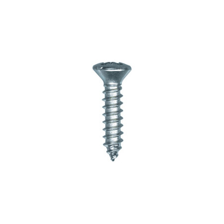 ZELFTAPPENDE SCHROEF MET GEWELFDE VERZONKEN KOP POZI WIT ZINK Ø 3,5 X 16 mm DIN 7983