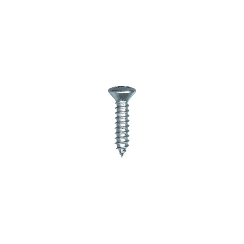 ZELFTAPPENDE SCHROEF MET GEWELFDE VERZONKEN KOP POZI WIT ZINK Ø 4,2 X 19 mm DIN 7983