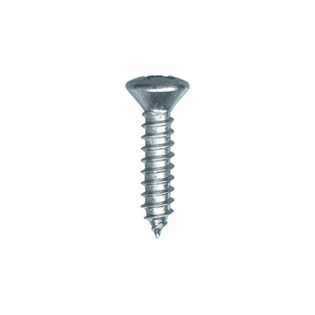 ZELFTAPPENDE SCHROEF MET GEWELFDE VERZONKEN KOP POZI WIT ZINK Ø 4,2 X 19 mm DIN 7983