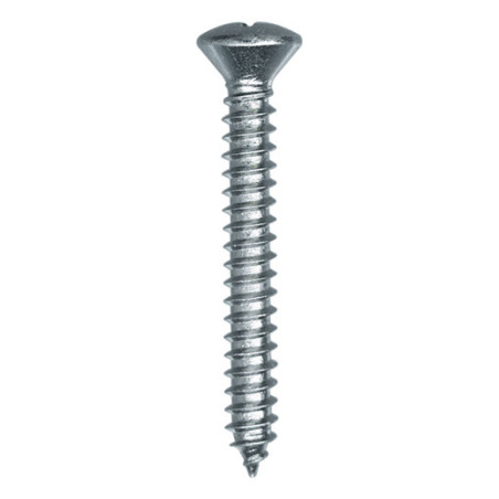 ZINC PLATED POZIDRIV RAISED COUNTERSUNK HEAD SELF TAPPING SCREW Ø 4,8 X 38 mm DIN 7983