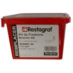 Kit met bevestigingsmateriaal voor Achterbumper SCENIC III Alle modellen 06.2009 → 09.2016