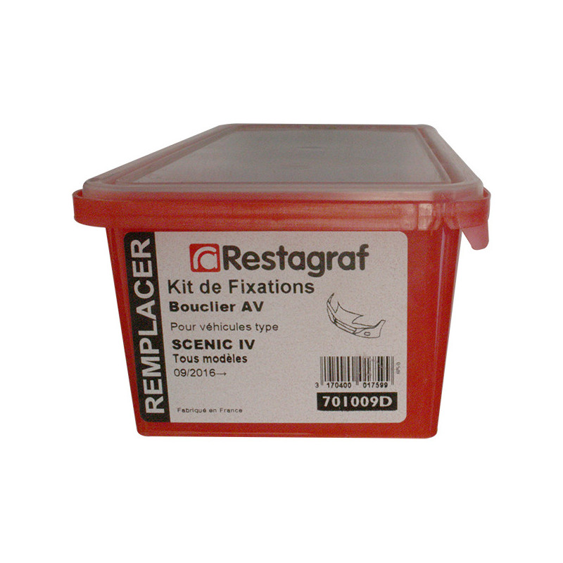 Kit met bevestigingsmateriaal voor Voorbumper SCENIC IV Alle modellen 09.2016 →